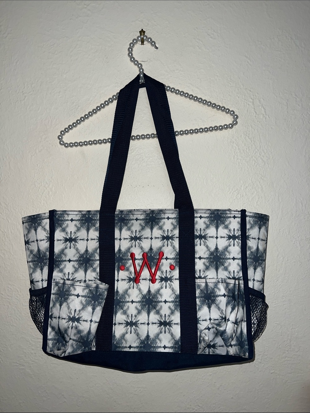 Thirty one tote bag “W” organizing utility indigo burst